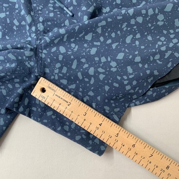 Ten Thousand Men Session Shorts M Blue Spot Pattern Active Gym Lined Train 5" - Picture 7 of 9